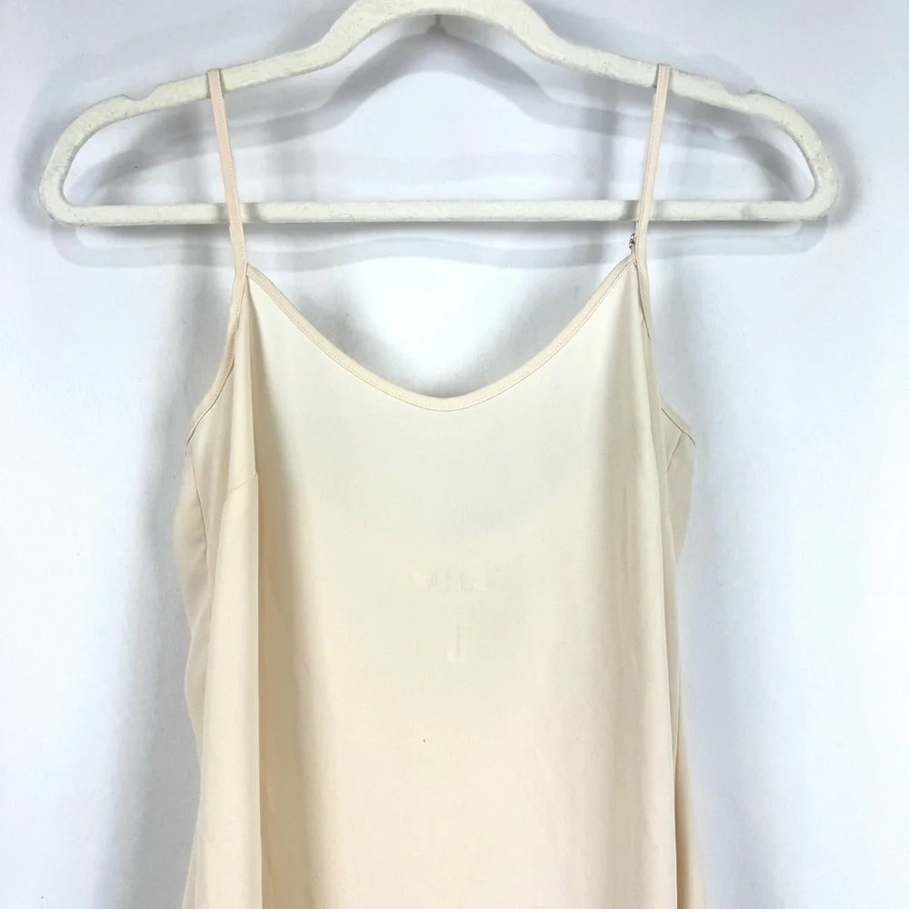 Saloni Women’s Sz 0 Nude Tan Intimate Night Mini Chemise Slip Dress Sleepwear
